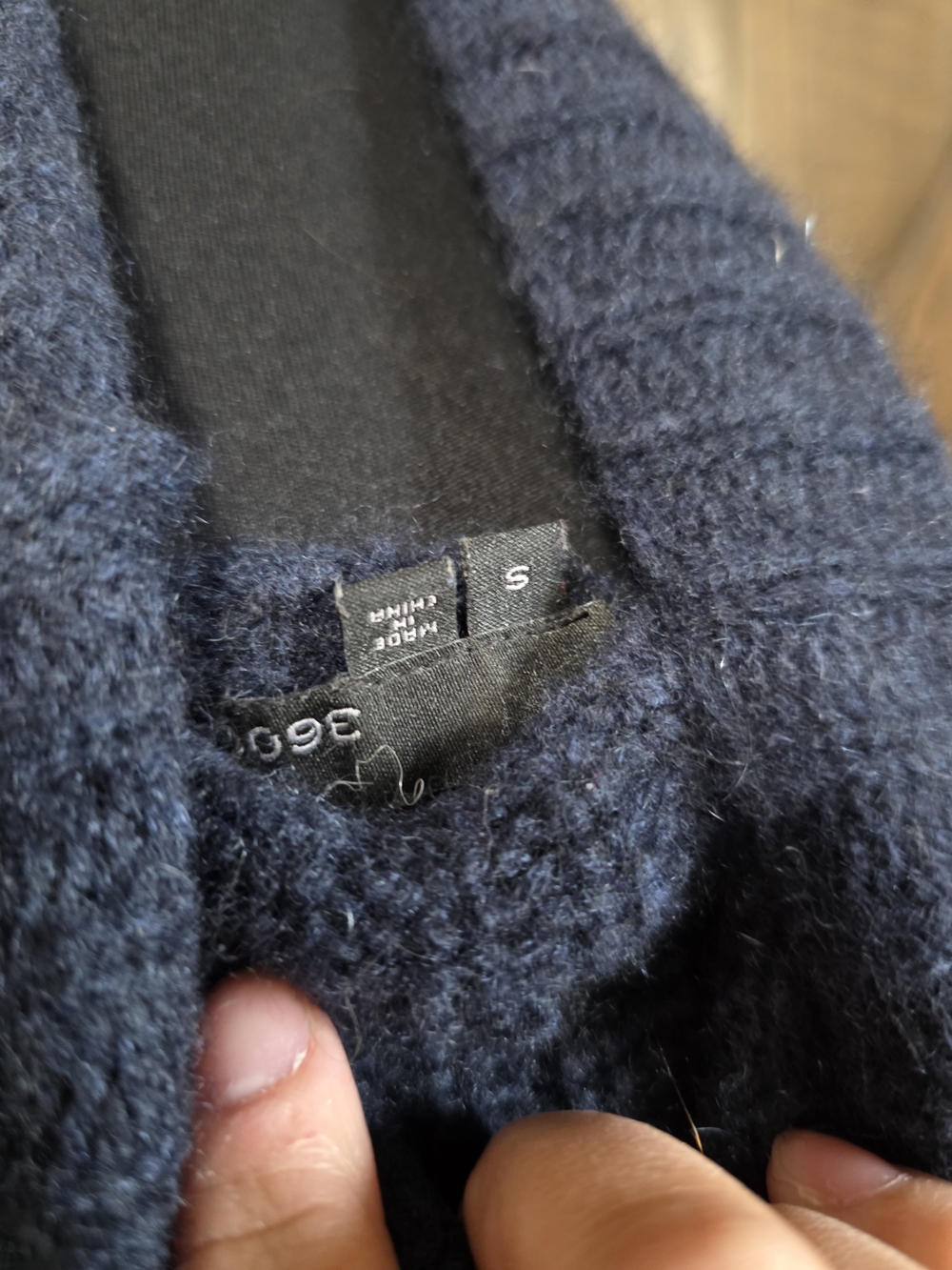 360 Cashmere Colorblock Turtleneck - Picture 5 of 6